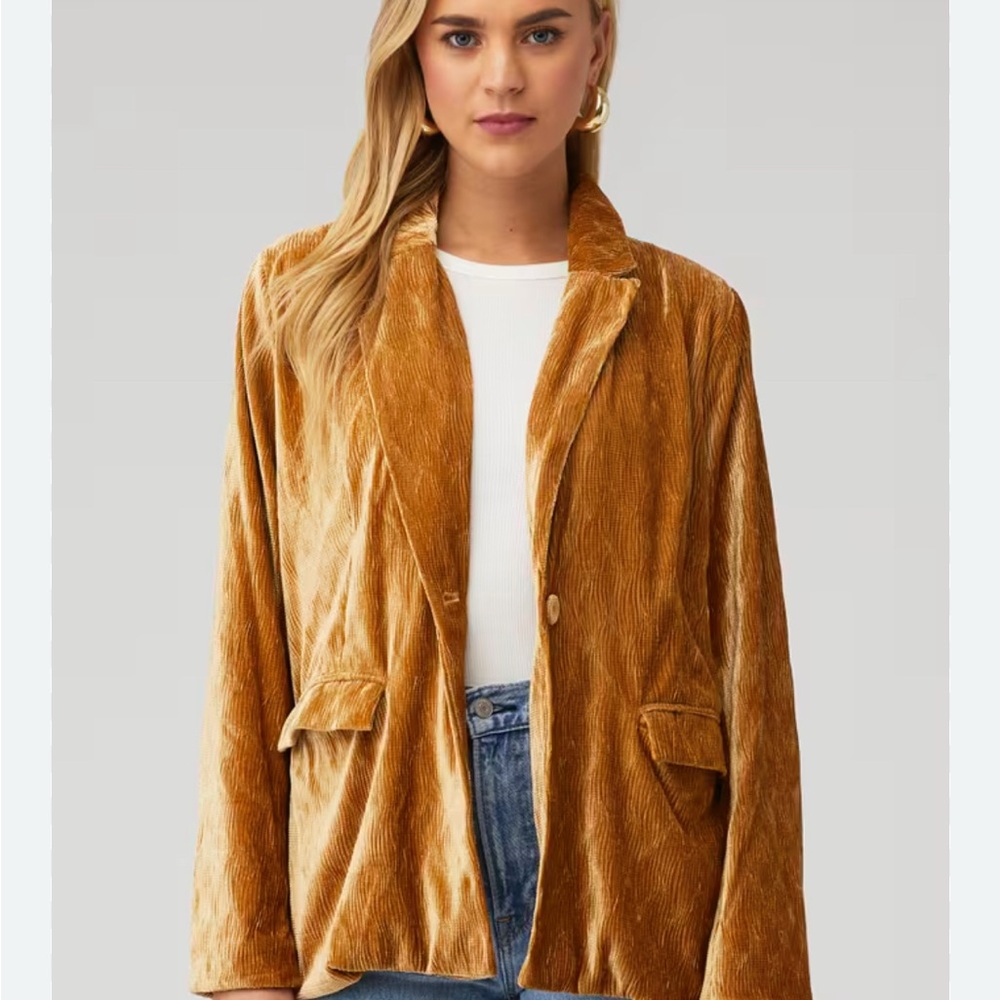 Mink Velvet Tan Women's Blazer